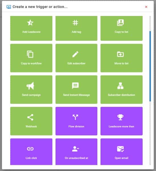builderall email marketing automation rules