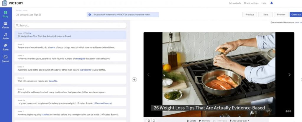 pictory video editor