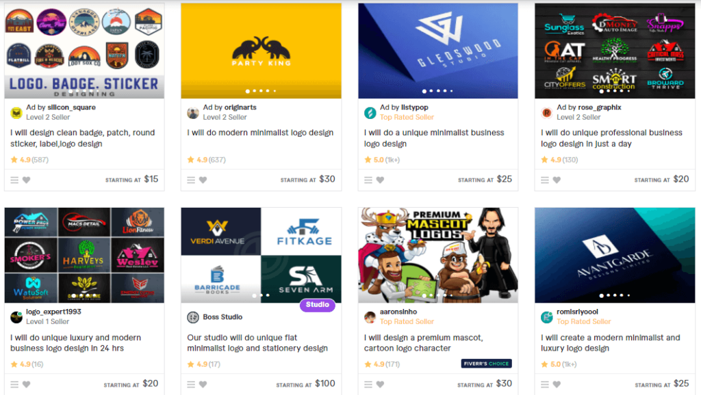 fiverr logo design