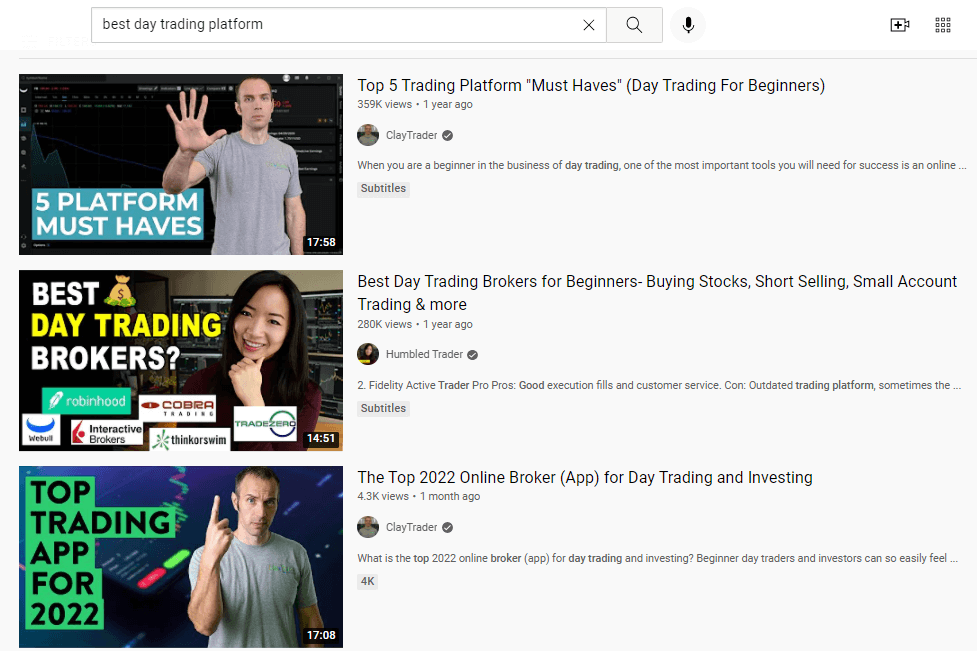 youtube best trading platform